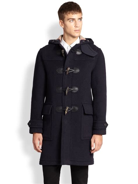 burberry blue label duffle coat|burberry men's coat outlet.